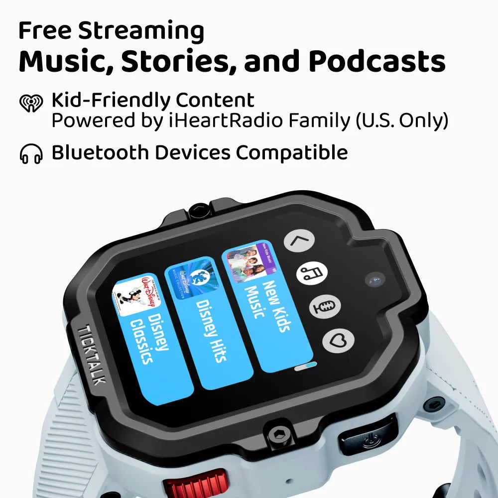 TickTalk 5 in Gray Free Streaming Music – Kid-Friendly Content Powered by iHeartRadio Family #gray