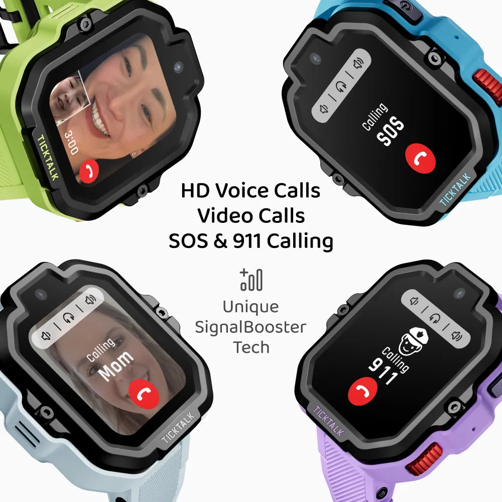 TickTalk 5 Smartwatch in Blue – HD Voice Calls, Video Calls, SOS & 911 Calling #blue