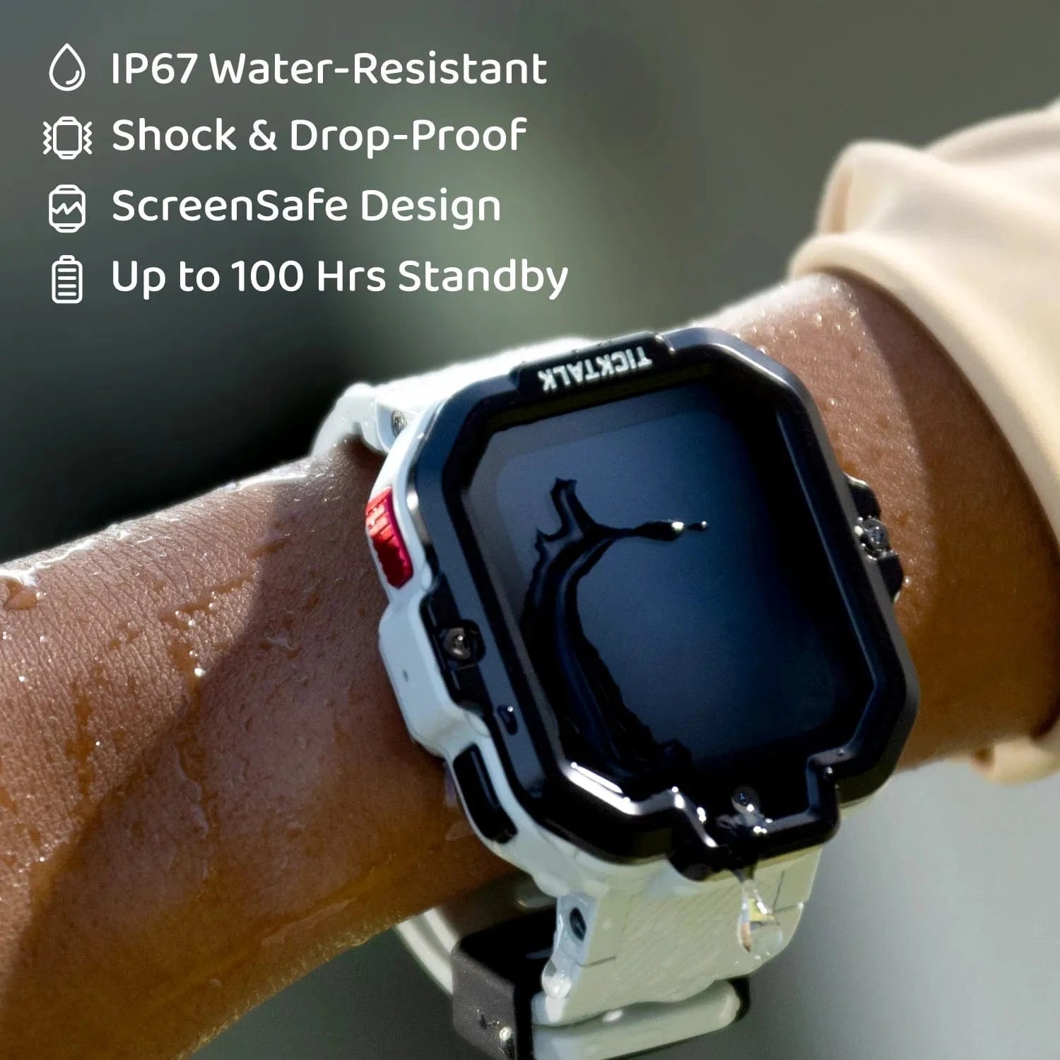TickTalk 5 Rugged Design – Water Resistant, Shock Proof & Up to 100 Hours Standby #green